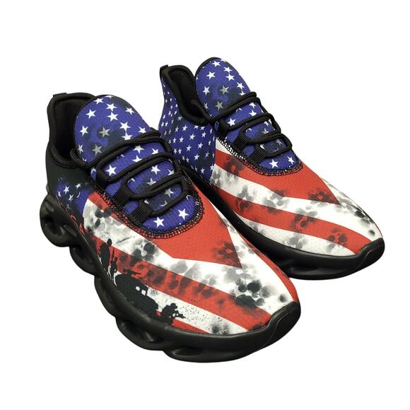 Maga American Flag Running Shoes Men's Sz US 7 (39) Military Patriotic New - Picture 3 of 10